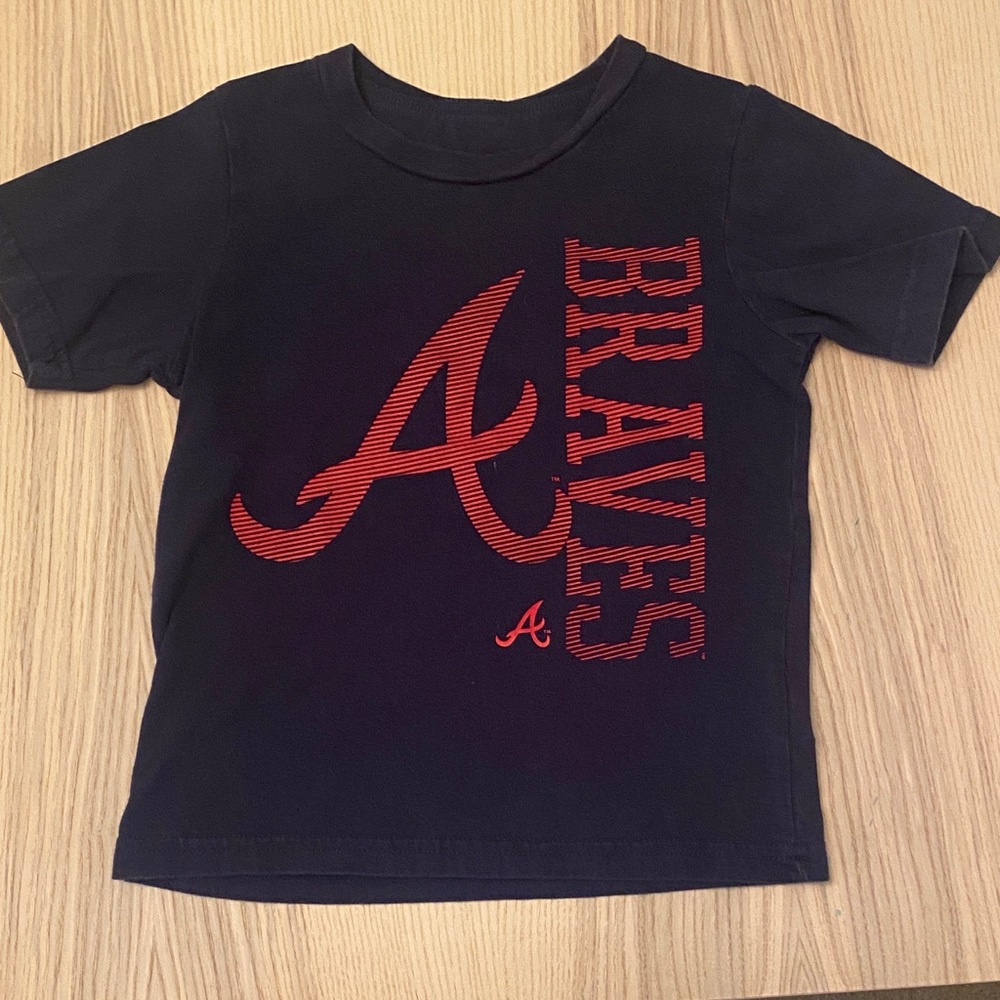 Braves Kids Navy Blue T-Shirt